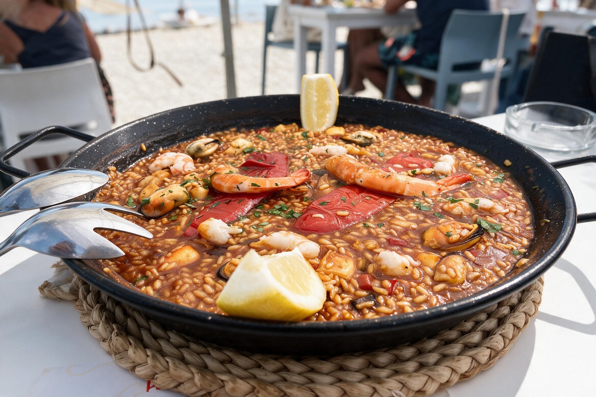 Arroz negro de marisco con alioli